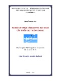 Tóm tắt Luận án Tiến sỹ Vật lý nguyên tử và hạt nhân: Nghiên cứu một số phản ứng hạt nhân cần thiết cho thiên văn học