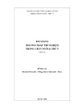 Bài giảng phương pháp thí nghiệm trong chăn nuôi & thú y: Phần 1