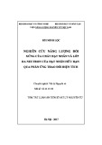 Tóm tắt Luận án Tiến sĩ Vật lý nguyên tử: Nghiên cứu năng lượng đối xứng của chất hạt nhân và lớp da neutron của hạt nhân hữu hạn qua phản ứng trao đổi điện tích