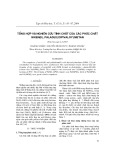 Tổng hợp và nghiên cứu tính chất các phức chất Niken (II), Paladi (II) dipivaloylmetan