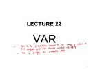 Lecture Financial derivatives - Lecture 22: VAR - “Value at Risk”