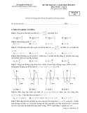 Đề kiểm tra HK 1 môn Toán lớp 12 năm 2016-2017 - THPT Đặng Thúc Hứa - Mã đề 357