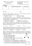 Đề kiểm tra 15 phút lần 1 môn Vật lí lớp 11 năm 2016-2017 - THPT Hàm Thuận Bắc - Mã đề 209