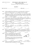 Đề thi khảo sát cuối năm môn Vật lí lớp 10 năm 2016-2017 - THPT Thanh Oai B - Mã đề 335