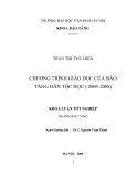 Tóm tắt Khóa luận tốt nghiệp ngành Bảo tàng học: Chương trình giáo dục của bảo tàng dân tộc học (2005 -2008)