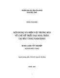 Tóm tắt Khóa luận tốt nghiệp ngành Bảo tàng học: Nội dung và hiện vật trưng bày về chủ đề triều đại nhà Trần tại bảo tàng Nam Định