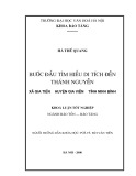 Tóm tắt Khóa luận tốt nghiệp khoa Bảo tàng học: Bước đầu tìm hiểu di tích đền thánh Nguyễn