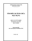 Tóm tắt Khóa luận tốt nghiệp ngành Bảo tàng học: Tìm hiểu di tích chùa Mật Dụng