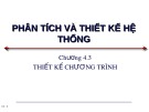 Bài giảng Phân tích và thiết kế hệ thống: Chương 4.3