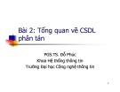 Bài giảng Cơ sở dữ liệu nâng cao: Bài 2 - PGS.TS. Đỗ Phúc