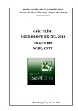 Giáo trình Microsoft Excel 2010 - CĐ Công nghệ và Nông Lâm Nam Bộ