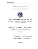 Tóm tắt Khóa luận tốt nghiệp khoa Văn hóa dân tộc thiểu số: Nhạc khí cồng chiêng trong đời sống của người Mường ở xã Sủ Ngòi, thành phố Hòa Bình, tỉnh Hòa Bình