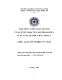 Tóm tắt Khóa luận tốt nghiệp khoa Văn hóa dân tộc thiểu số: Bảo tồn và phát huy giá trị của lễ Tết nhảy của người Dao Tiền ở xã Tân Lập, Mộc Châu, Sơn La