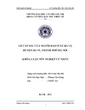 Tóm tắt Khóa luận tốt nghiệp khoa Văn hóa dân tộc thiểu số: Lễ cấp sắc của người Dao ở xã Ba vì, huyện Ba vì, Thành phố Hà Nội