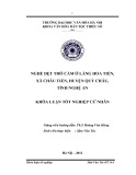 Tóm tắt Khóa luận tốt nghiệp khoa Văn hóa dân tộc thiểu số: Nghề dệt Thổ Cẩm ở làng Hoa Tiến, xã Châu Tiến, huyện Quỳ Châu, tỉnh Nghệ An