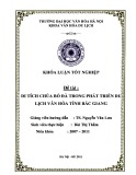 Tóm tắt Khóa luận tốt nghiệp khoa Văn hóa du lịch: Di tích chùa Bổ Đà trong phát triển du lịch văn hoá tỉnh Bắc Giang