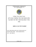 Tóm tắt Khóa luận tốt nghiệp khoa Thư viện - Thông tin: Công tác đào tạo kỹ năng thông tin cho sinh viên tại một số thư viện đại học ở Hà Nội