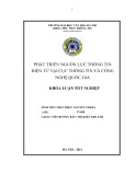 Tóm tắt Khóa luận tốt nghiệp khoa Thư viện - thông tin: Phát triển nguồn lực thông tin điện tử tại Cục Thông tin Khoa học và Công nghệ Quốc gia