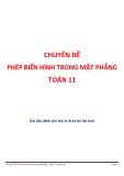 Chuyên đề Phép biến hình trong mặt phẳng Toán 11