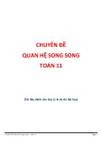 Chuyên đề Quan hệ song song Toán 11