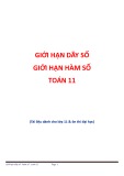 Giới hạn dãy số - Giới hạn hàm số Toán 11