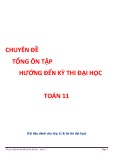 Chuyên đề tổng ôn tập hướng đến kỳ thi đại học Toán 11