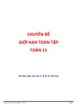 Chuyên đề Giới hạn toàn tập Toán 11