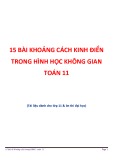 15 bài về khoảng cách kinh điển trong hình học không gian Toán 11