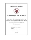 Tóm tắt Khóa luận tốt nghiệp khoa Xuất bản - Phát hành: Hoạt động tiêu thụ mặt hàng sách ở Công ty TNHH Một thành viên Sách và Thương mại Hà Nội từ năm 2010 – 2013