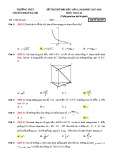 Đề thi thử ĐH môn Toán lần 2 năm 2017-2018 - Chuyên ĐHSP Hà Nội