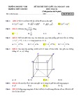 Đề thi THPT Quốc gia năm 2018 môn Toán - ĐH Vinh