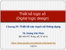 Bài giảng Thiết kế logic số: Lecture 4.5 - TS. Hoàng Văn Phúc