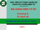 Bài giảng Điện tử số: Chương 3 - TS. Hoàng Văn Phúc