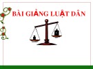 Bài giảng Luật dân sự - Phạm Thị Kim Phượng