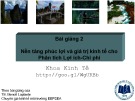 Bài giảng Kinh tế học về kiểm soát ô nhiễm: Chương 2