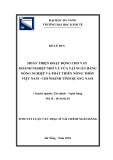 Tóm tắt luận văn Thạc sĩ Tài chính - Ngân hàng: Hoàn thiện hoạt động cho vay doanh nghiệp nhỏ và vừa tại Ngân hàng Nông nghiệp và Phát triển Nông thôn Việt Nam - Chi nhánh tỉnh Quảng Nam