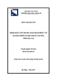 Tóm tắt luận văn Thạc sĩ Kế toán: Kiểm soát chi thanh toán Bảo hiểm y tế tại Bảo hiểm xã hội thị xã AyunPa, tỉnh Gia Lai