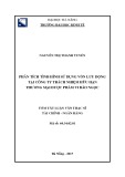 Tóm tắt luận văn Thạc sĩ Tài chính - Ngân hàng: Phân tích tình hình sử dụng vốn lưu động tại Công ty Trách nhiệm Hữu hạn Thương mại Dược phẩm Vi Bảo Ngọc