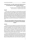 Giải pháp nâng cao chất lượng quản trị nguồn tài nguyên nhân lực theo xu hướng hiện đại