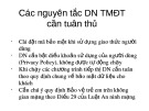 Các nguyên tắc doanh nghiệp thương mại điện tử cần tuân thủ