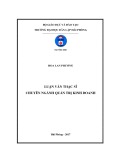 Luận văn Thạc sĩ chuyên ngành Quản trị kinh doanh: Phân tích tình hình tài chính tại Công ty Cổ phần Vận tải và Dịch vụ Petrolimex Hải Phòng