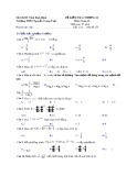 Đề kiểm tra 1 tiết môn Giải tích lớp 12 chương 2 - THPT Nguyễn Trung Trực - Mã đề 255