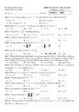 Đề kiểm tra 1 tiết môn Giải tích lớp 12 chương 2 - THPT Cây Dương