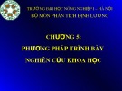 Bài giảng Phương pháp nghiên cứu kinh tế: Chương 5 - Ngô Thị Thuận