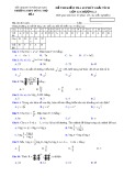 Đề kiểm tra 1 tiết môn Giải tích lớp 12 chương 2 - THPT Đông Thọ - Đề 1