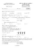 Đề kiểm tra 1 tiết môn Giải tích lớp 12 chương 2 - THCS&THPT Đông Du - Mã đề 890