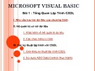 Bài giảng Microsoft Visual Basic: Bài 1 - Trường Đại học Kinh tế