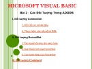 Bài giảng Microsoft Visual Basic: Bài 2 - Trường Đại học Kinh tế