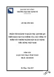 Tóm tắt Luận văn Thạc sĩ ngành Kế toán: Phân tích hành vi quản trị lợi nhuận trên báo cáo tài chính của các công ty niêm yết nhóm ngành sản xuất hàng tiêu dùng Việt Nam