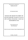 Tóm tắt Luận văn Thạc sĩ Quản trị kinh doanh: Đánh giá mức độ đáp ứng thông tin kế toán cho nhu cầu quản lý tại các đơn vị thuộc Sở Giáo dục và Đào tạo thành phố Đà Nẵng